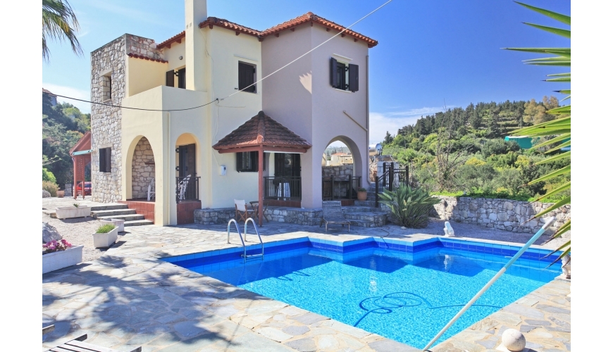 DC-1010  Detached 4 Bed Villa and Pool near Almyrida €349,000